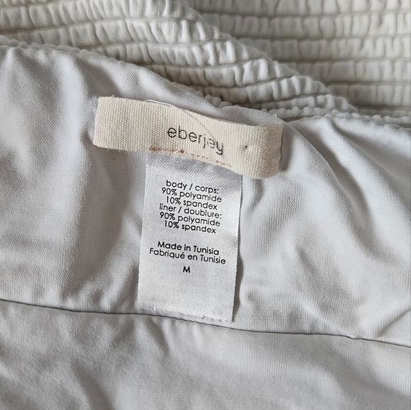 Eberjey Jane Waives  Textured Stripe One-Piece Swimsuit Size M - Picture 5 of 5